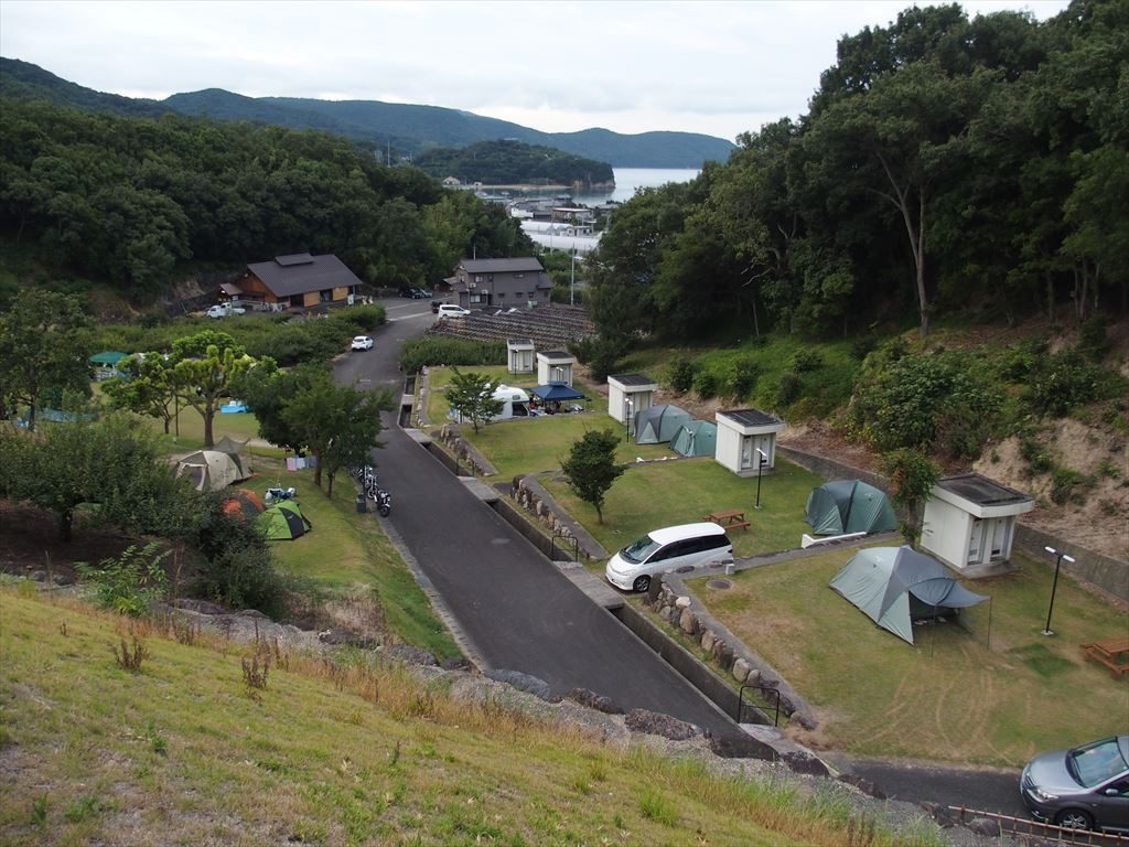 小豆島ふるさと村キャンプ場からの景色